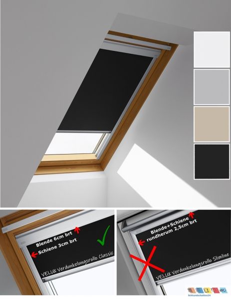 dunkelbraun Dachfensterrollo Sichtschutzrollo Rollo für Velux GGL/GPL/GHL